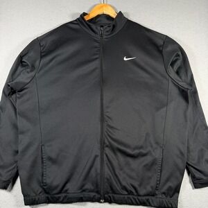 Nike Golf Mens Full Zip Track Jacket Black XXL 417718-010 Athletic Training